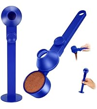 Coffee Scoop 2Tbsp & 51mm Espresso Tamper - BPA-Free PCTG Scoop Funnel, Fits K-Cups, Precise Measuring for Coffee/Protein/Powder/Hot Cocoa & Formula Dispensers (Black 1Pack)