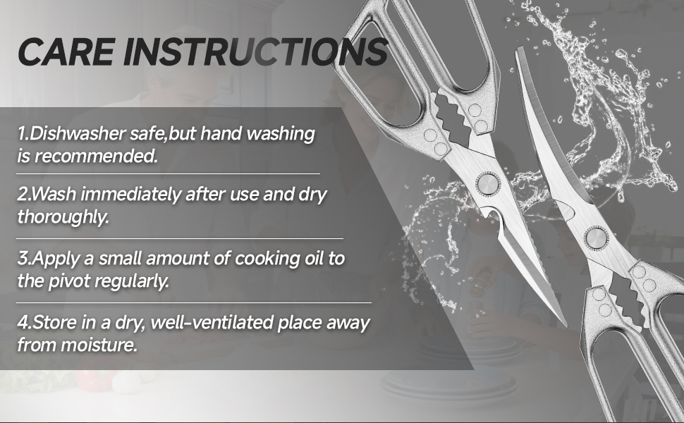 2-Pack Heavy Duty Stainless Steel Kitchen Scissors-All Purpose Heavy Duty Poultry Shears for Meat,Chicken Bones and Turkey,Dishwasher Safe Sharp Japanese Cooking Shears, Gifts for Women