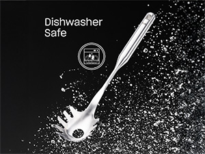 Fissler Essential Pasta Fork, 18/10 Stainless Steel Kitchen Utensil for Serving Pasta & Noodles, Ergonomic Handle, Dishwasher Safe