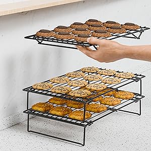 4PCS Cooling Racks for Cooking and Baking, Collapsible 4 Tiers 10