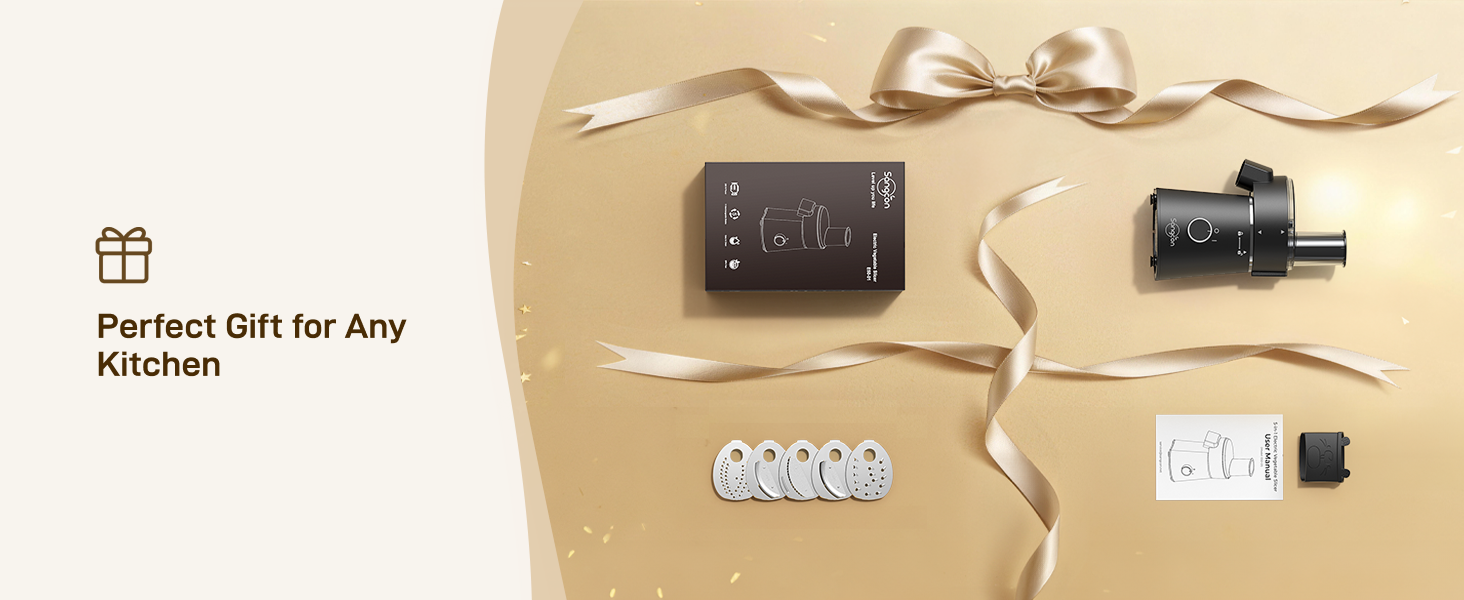 Sangcon Electric Cheese Grater for Block Cheese, 5-in-1 Automatic Salad Shooter & Vegetable Slicer with 5 Stainless Steel Blades, One-Touch Electric Grater for Cheese, Vegetables, Fruits & Nuts