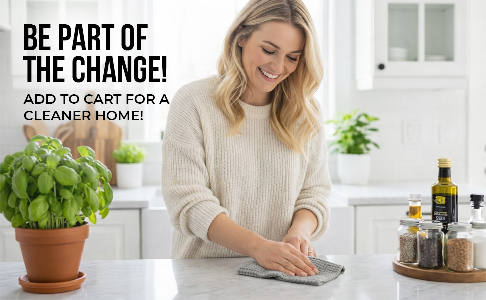 Swedish Dishcloths 12 Pack - Reusable Paper Towels for Kitchen, Absorbent Cellulose Sponge Cleaning Cloths, Washable Dish Rags, Quick Drying Kitchen Towels, Paper Towel Alternative by Organic Origin