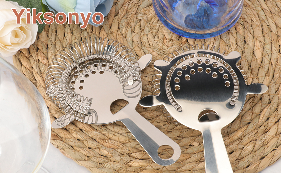 20 Pack 6 Inch Stainless Steel Cocktail Strainer for Drinks, Bar Bartender Strainers, Stainless Steel cocktail Filter for Home Bar, Bartender