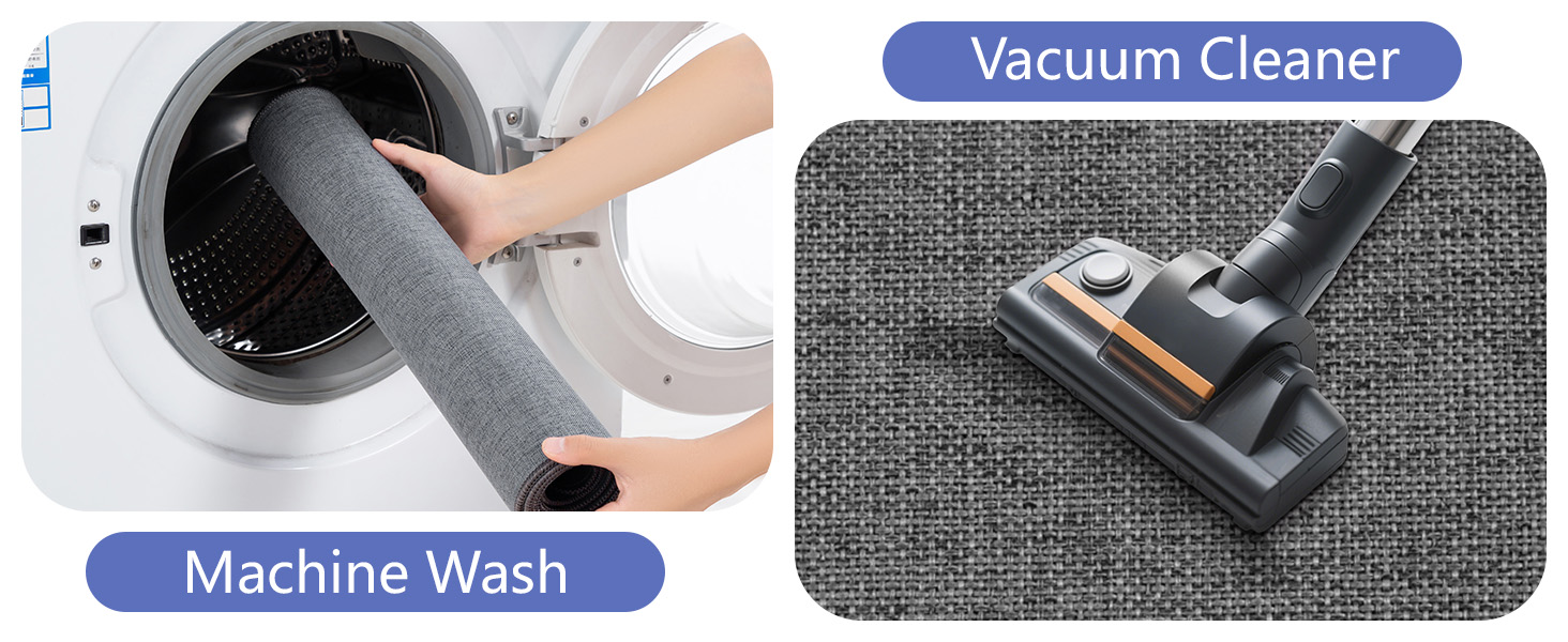 Non Slip Kitchen Mat Rugs Sets of 2, Rubber Backing Linen-Like Thin Kitchen Mats for Floor 2 Piece Kitchen Runner Rug Washable Absorbent Standing Sink Mat, Dark Gray 17