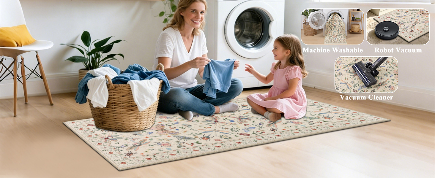 Ileading Kitchen Rugs Sets of 2, Non Slip Washable Kitchen Mats for Floor, Stain Resistant Farmhouse Floor Mat Carpet Runner for Kitchen Sink Office Laundry Hallway, Beige 20