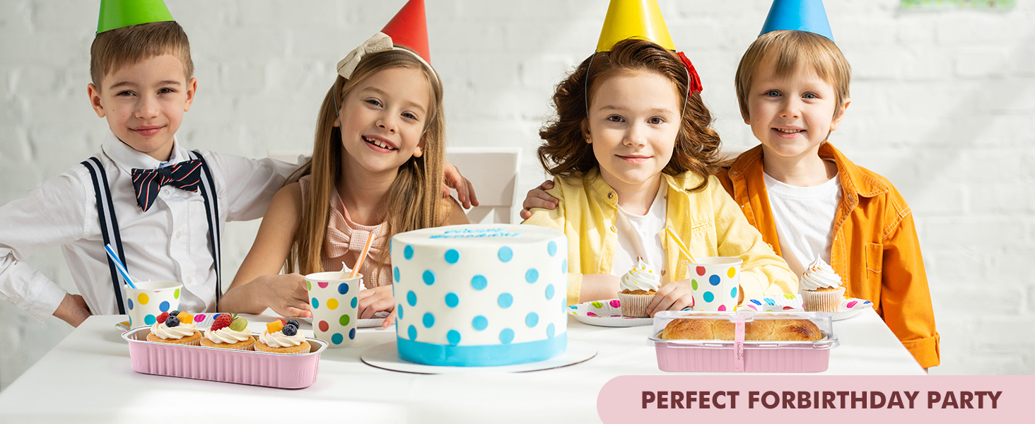 30 Pack Mini Loaf Cake Pan with Lids and Spoons, 6.8oz Small Disposable Aluminum Cake Tin Foil Pans, Rectangular Mini Loaf Bread Pans with Lids for Baking,Party,Picnics,Holidays (Pink)