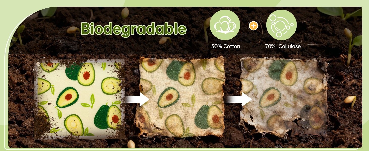 Swedish Dishcloths for Kitchen, 5 Pack Funny Chicken Reusable Paper Towels with 3 Hooks, Washable Dish Cloth Set, Absorbent Cleaning Cloth for Washing Dishes Housewarming Gifts for Friend