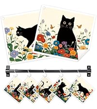 Swedish Dishcloths for Kitchen, 5 Pack Funny Chicken Reusable Paper Towels with 3 Hooks, Washable Dish Cloth Set, Absorbent Cleaning Cloth for Washing Dishes Housewarming Gifts for Friend