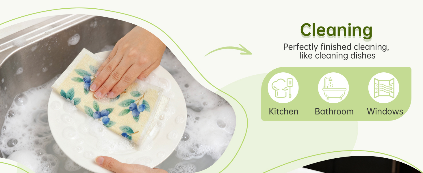 Swedish Dishcloths for Kitchen, 5 Pack Funny Chicken Reusable Paper Towels with 3 Hooks, Washable Dish Cloth Set, Absorbent Cleaning Cloth for Washing Dishes Housewarming Gifts for Friend