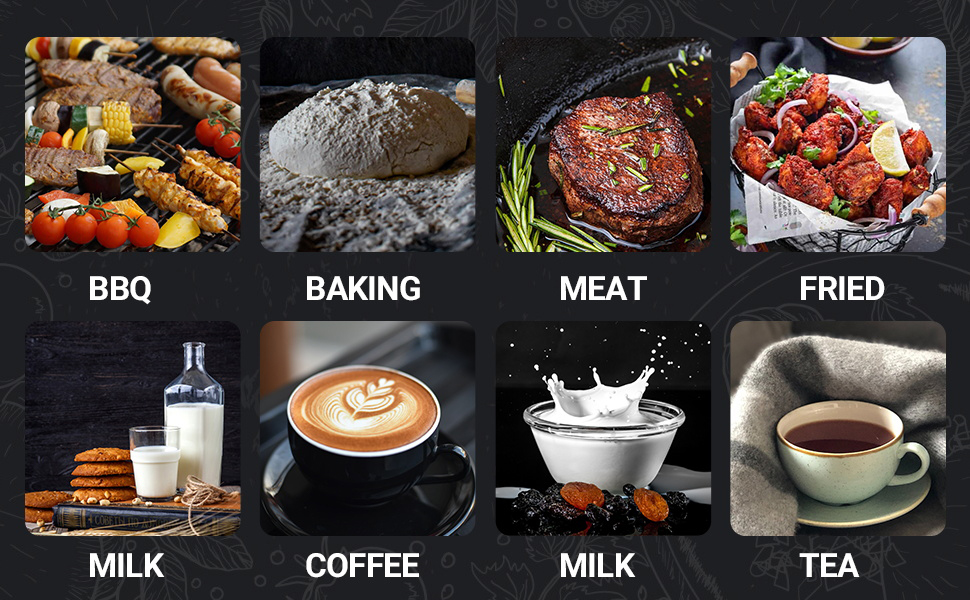 Meat Thermometer Digital, Instant Read Meat ThermometerI for Grill and Cooking, Waterproof Food Thermometer for Kitchen and Outside, BBQ, Turkey, Candy, Liquids, Beef