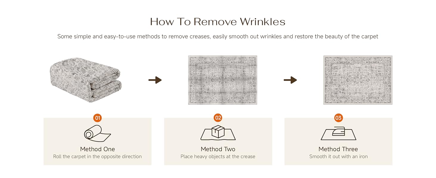 HUGEAR Grey Kitchen Rug Sets 3 Piece 20x32/20x48/20x59 Inch Vintage Distressed Entryway Washable Kitchen Mats Floor Carpet Non Slip Runner Rugs for Hallway Laundry Sink Bathroom