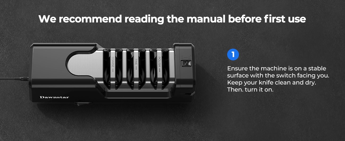 Electric Knife Sharpener, Precise 20° Diamond Knife Sharpener for Kitchen Knives, Quick Repairing in 40 Seconds, with Metal Dust Collection Box & Special Port for Scissors, Black