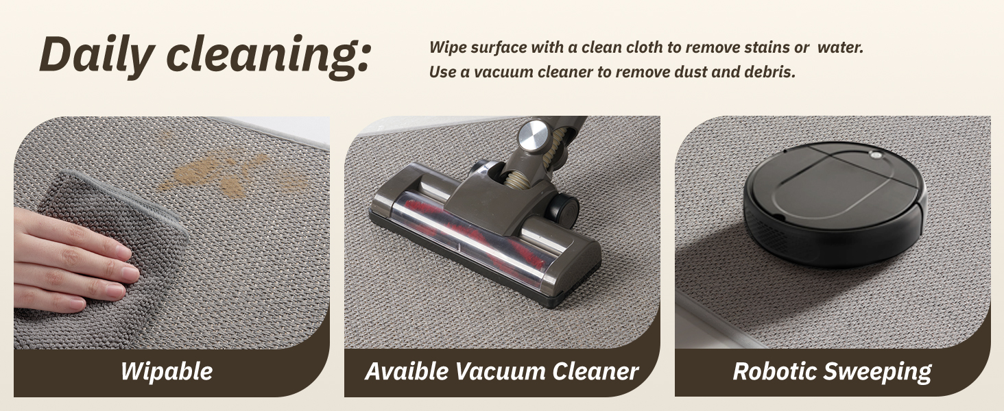 RESARE Kitchen Mats, Non Slip Kitchen Mats for Floor, Absorbent Quick Dry Washable Kitchen Rugs in Front of Sink, Hallway, Laundry, Kitchen Floor Mat(Beige, 17