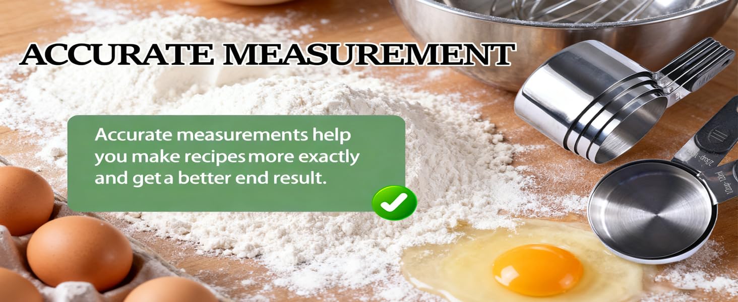 Magnetic Handles 7 Piece Stainless Steel Measuring Cups, Black, Kitchen Gadgets for Measure Liquid and Dry Ingredients, Cooking & Baking