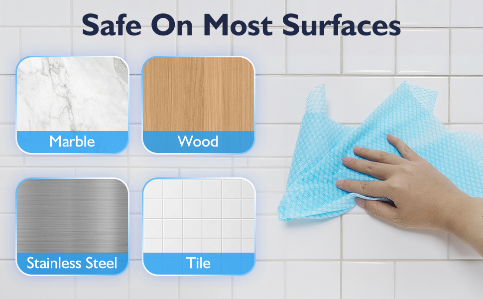 60 Pack 13.8×15.7 in Disposable Dish Cloths for Kitchen, Bathroom & Daily Cleaning – Durable & Short-Term Reusable Cleaning Cloths (Blue)