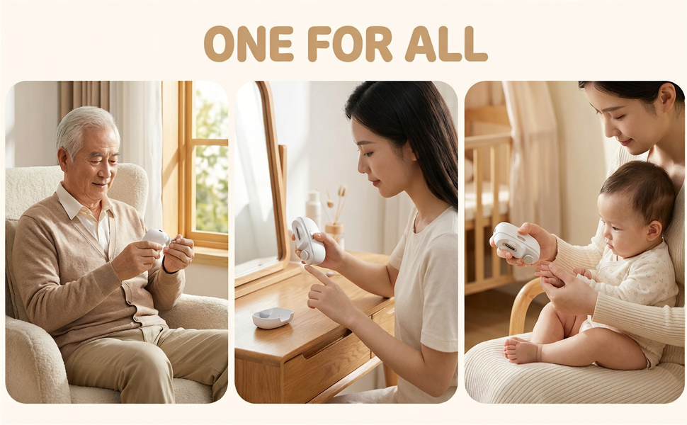 Electric Nail Clipper for Seniors, Professional Automatic Nail Trimmer for Fingernails and Toenails with 2 Speeds, USB Rechargeable & Nail Scraps Storage, Safe Toenail Clippers for Baby, Kids, Women.