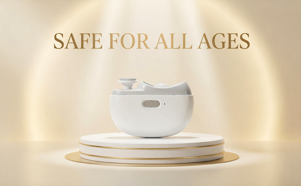 Electric Nail Clipper for Seniors, Professional Automatic Nail Trimmer for Fingernails and Toenails with 2 Speeds, USB Rechargeable & Nail Scraps Storage, Safe Toenail Clippers for Baby, Kids, Women.