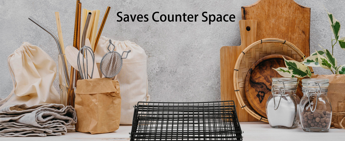 Cooling Racks For Cooking And Baking, 2/3/4-Tier Collapsible Cookie Cooling Rack With Adjustable 3 Setting Design Stackable Roasting Cooking Drying Wire Cooling Rack For Cookies Bread Baking