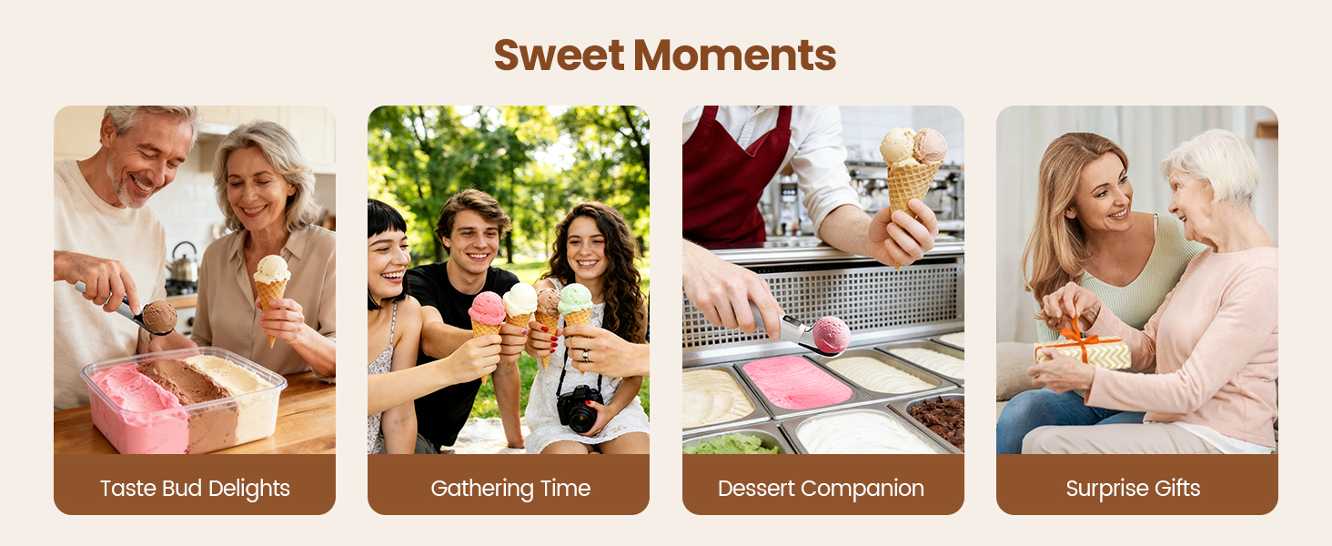 Heated Ice Cream Scoop Upgraded Version,Rechargeable Electric Ice Cream Scooper With Led Display And On/Off,5000mAh Battery,Heats To 158°F For Hard Ice Cream,Ip67 Waterproof,Gift