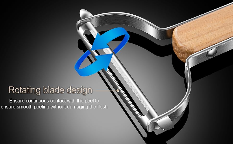 Cabbage Peeler for Kitchen，Ergonomic Non-Slip Handle, 3.54-inch Wide-Mouth Stainless Steel Blade and Sharp For Veggie, Fruit, Potato, Carrot, Apple Smooth Peeling