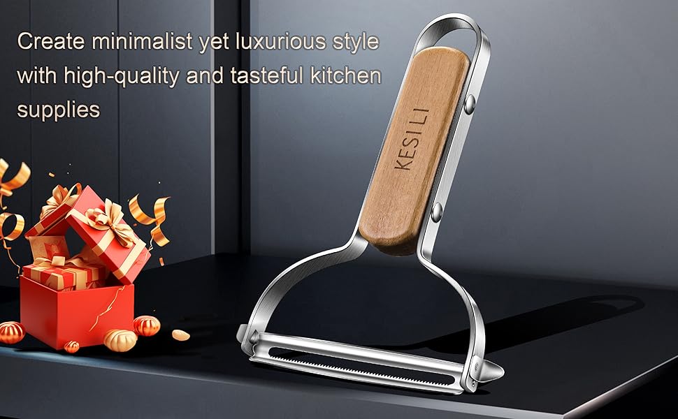 Cabbage Peeler for Kitchen，Ergonomic Non-Slip Handle, 3.54-inch Wide-Mouth Stainless Steel Blade and Sharp For Veggie, Fruit, Potato, Carrot, Apple Smooth Peeling