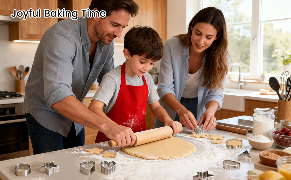 kinice 30 Pcs Mini Stainless Steel Cookie Cutters Set with Storage Box, Small Shape Baking Molds for Cookies, Polymer, Fruit, DIY Baking for Kids, Parties, Holidays & Kitchen Tools