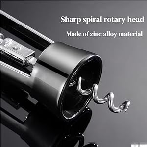 Homestia Silver Skull Skeleton Corkscrew Wine Bottle Opener - Gothnic Horror Lever Corkscrew - Unique Halloween Wine Accessory Gift for Men & Wine Lovers