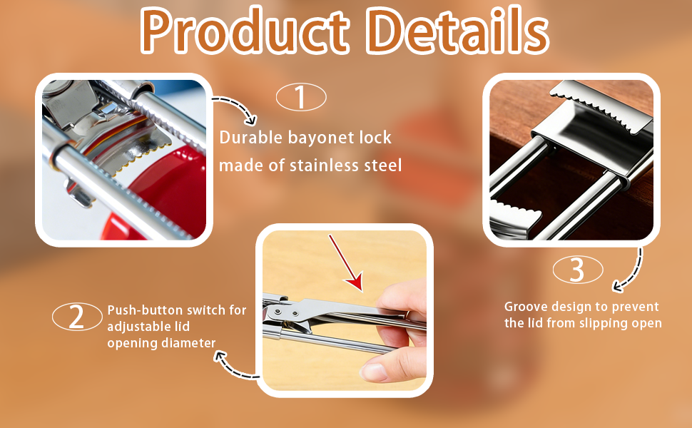 2PCS 2026 New Adjustable Stainless Steel Jar Opener, Upgrade Multifunctional Stainless Steel Can Opener, Jar Lid Gripper Bottle Opener Kitchen Accessories