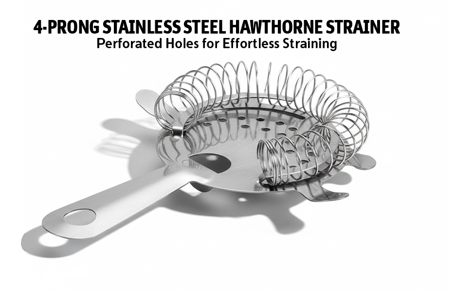 Stainless Steel Hawthorne Strainer – Cocktail Strainer Set for Smooth Pouring – Durable Bar Tool for Shakers and Mixing Glasses – Ideal for Home Bars, Bartenders, and Lounges