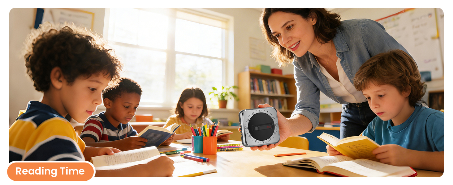 Mechanical Kitchen Timer with Magnet: Wind Up Cooking Timer Clock with Loud Alarm, Kitchen Timers for Cooking, No Battery Manual Food Timer for Baking, BBQ, Seniors & Daily Reminders