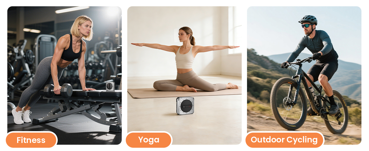 Mechanical Kitchen Timer with Magnet: Wind Up Cooking Timer Clock with Loud Alarm, Kitchen Timers for Cooking, No Battery Manual Food Timer for Baking, BBQ, Seniors & Daily Reminders