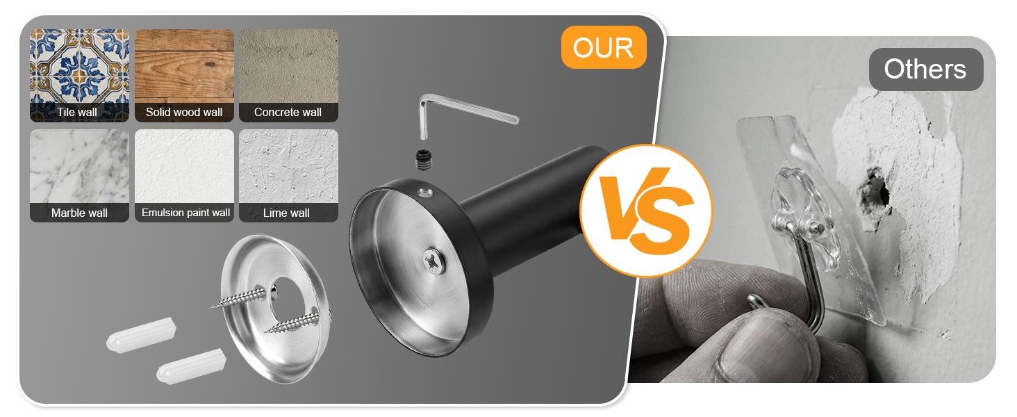 10-Pieces Matte Black Bathroom Accessories Set, 16 Inch Bath Towel Bar Set, SUS 304 Stainless Steel Hardware Set, Towel Racks, Hand Towel Holder, Black Shower Sets for Bathroom Decor Wall Mounted