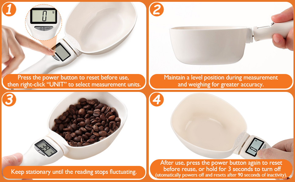 2pcs Digital Measuring Spoon Scale,Electronic Measuring Spoon 800g/0.1g High Precision with Screen,Adjustable Measuring Spoon for Cooking, Pet Food,Daily Meals