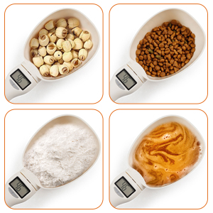 2pcs Digital Measuring Spoon Scale,Electronic Measuring Spoon 800g/0.1g High Precision with Screen,Adjustable Measuring Spoon for Cooking, Pet Food,Daily Meals