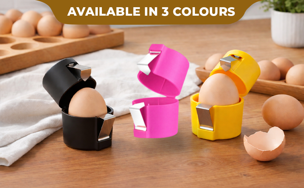3Pcs Egg Shell Opener,2026 New Egg Cracker Tool for Raw Eggs,Stainless Steel Eggshell Breaker Egg Shell Cutter Kitchen Gadgets,Hard Boiled Egg Peeler Egg Cube Egg Separator Handheld easy to use daily