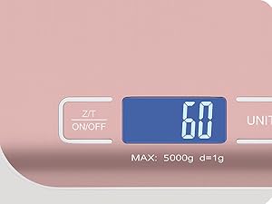 Digital Shipping Scale,Stainless Steel Panel, Accurate Portable Postal Scale for Packages, Small Business,Kitchen, Food, Handmade, Liquids, and Boutique (Mirror Gold Battery(5kg/1g))