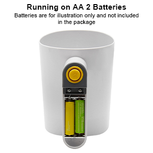 Electric Flour Sifter, Handheld Battery Operated Stainless Steel Mesh Shaker, Fine Mesh Cup Shape Powder Shaker Strainer Kitchen Cooking Baking Pastry Tools 4 Cup/1L Capacity