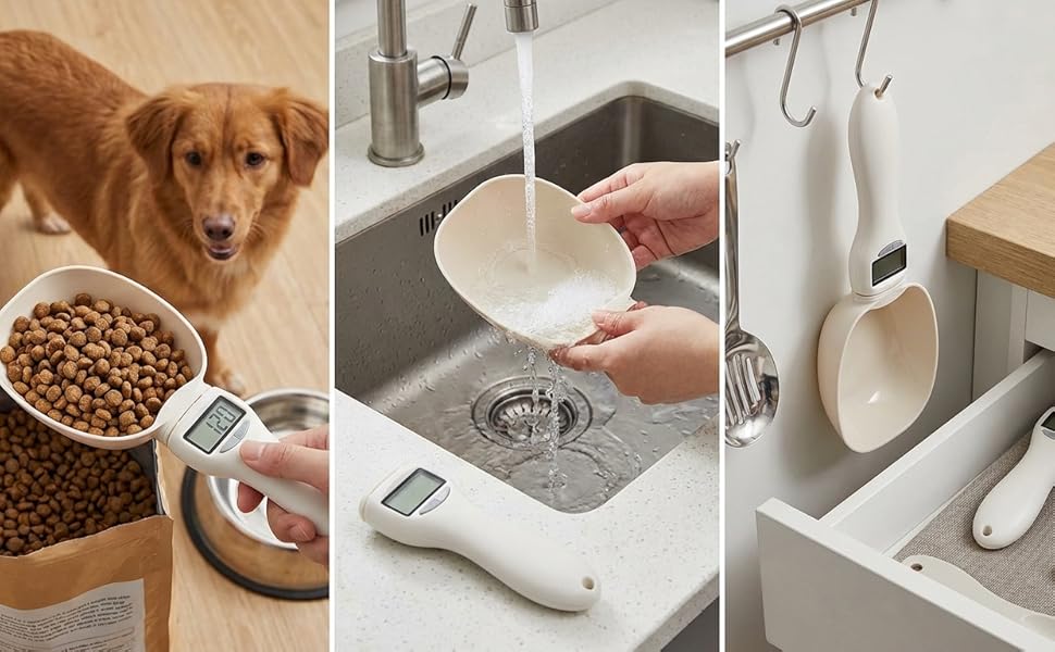 1PC Digital Measuring Spoon, 2026 New Digital Food Measuring Scoop Scale, Electronic Kitchen Measuring Spoon 800g / 0.1g High Precision with LCD Screen for Home Cooks Bakers Chefs Pet Owners