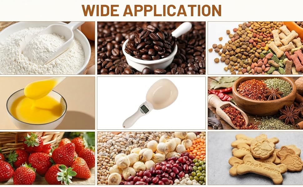 1PC Digital Measuring Spoon, 2026 New Digital Food Measuring Scoop Scale, Electronic Kitchen Measuring Spoon 800g / 0.1g High Precision with LCD Screen for Home Cooks Bakers Chefs Pet Owners