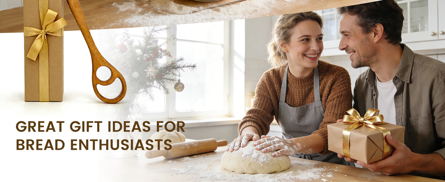 Wooden Danish Dough Whisk - 12.6