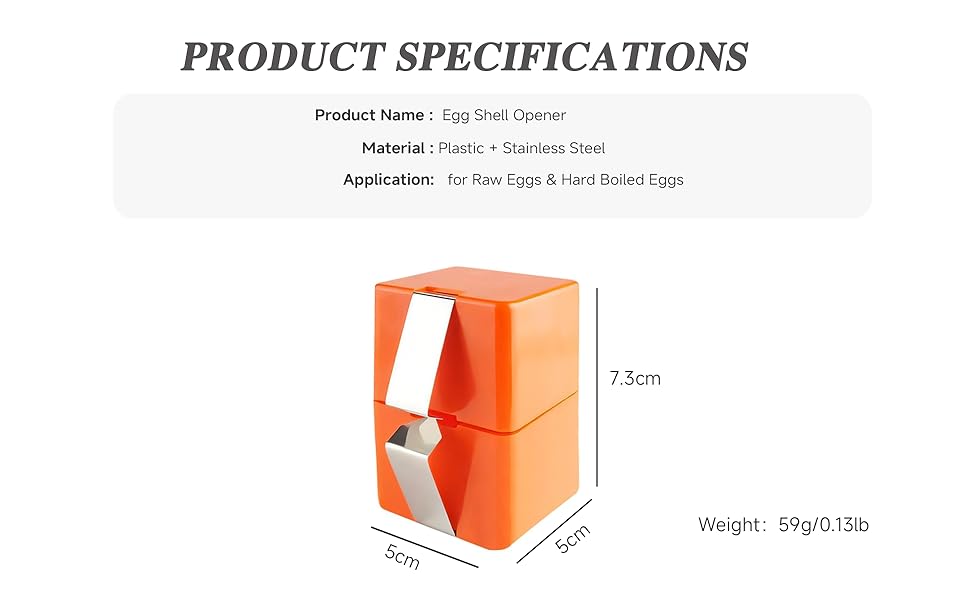 Egg Shell Opener, Egg Cracker Tool, Egg Peeler, Egg Peeler Tool for Hard Boiled Eggs New Kitchen Gadgets for Raw Egg - Red