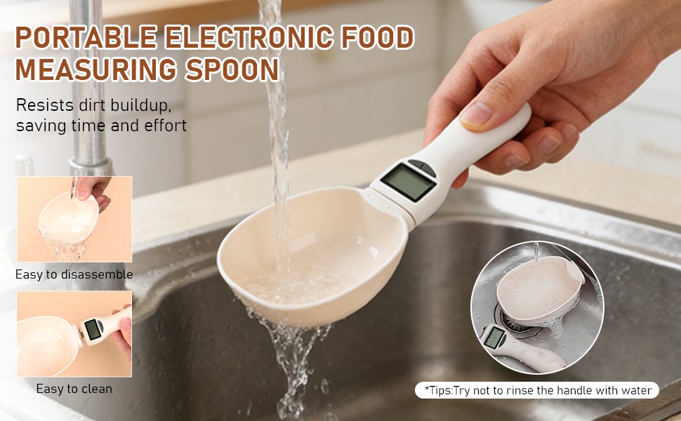 Digital Measuring Spoon Scale,Electronic Food Measuring Scale,Food Weight Scale Grams and Ounces,800g/0.1g High Precision Digital Kitchen Food Scale with LCD Screen,Household Weighing Scoop