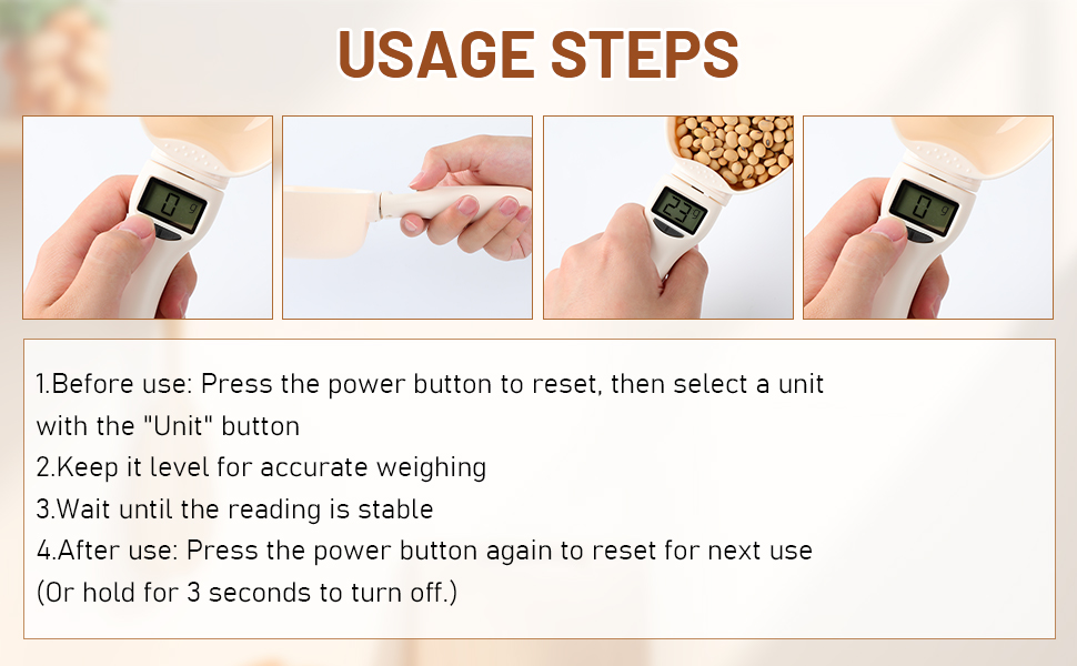 Digital Measuring Spoon Scale,Electronic Food Measuring Scale,Food Weight Scale Grams and Ounces,800g/0.1g High Precision Digital Kitchen Food Scale with LCD Screen,Household Weighing Scoop