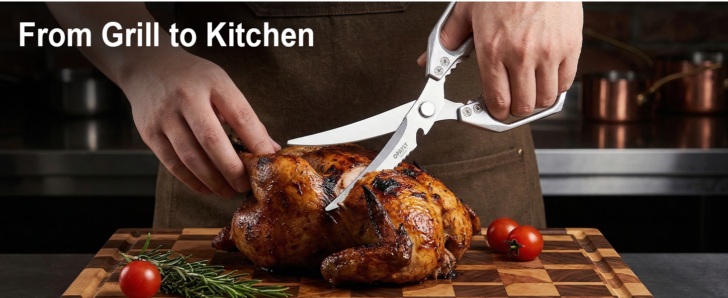 3PCS Heavy Duty Kitchen Scissors Set All Purpose - Stainless Steel Scissors Meat Scissors Dishwasher Safe Japanese Cooking Scissor for Food Paired with household tailor shears Gifts for Men Women