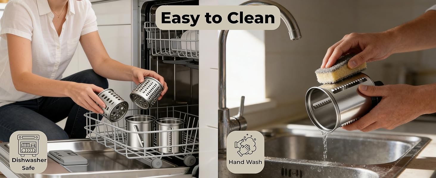 5-in-1 Stainless Steel Slicer Shredder Attachment Compatible with KitchenAid Stand Mixers, Cheese Grater Attachment, Vegetable Shredder, Salad Maker with 5 Cutting Blades, Dishwasher Safe