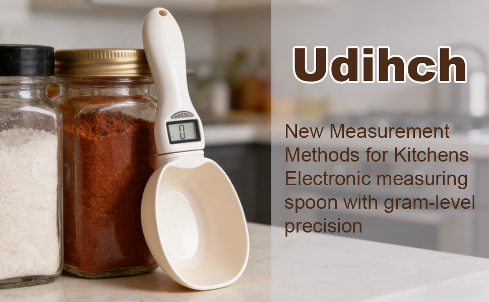 Handheld Electronic Measuring Spoon, Digital Measuring Spoon with Unit Conversion Function 800g/0.1g High Precision, LED Display, 2026 New Food Scale Scoop for Weighing Baking Cooking