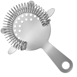 Kirecoo 2PCS Stainless Steel Cocktail Strainer, Bar Drink Strainer with High-Density Spring, Bar Tools Cocktail Shaker Accessories for Smooth Drink Pouring, Fits Boston Shakers and Mixing Glasses