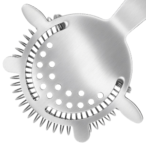 Kirecoo 2PCS Stainless Steel Cocktail Strainer, Bar Drink Strainer with High-Density Spring, Bar Tools Cocktail Shaker Accessories for Smooth Drink Pouring, Fits Boston Shakers and Mixing Glasses