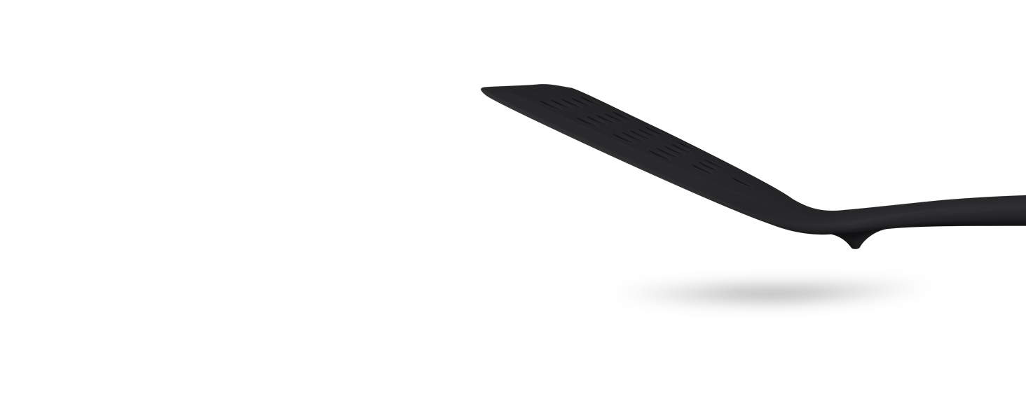 Silicone Cooking Utensils Set, 9 Pcs Heat Resistant Kitchen Utensils with Back Hooks, BPA Free Kitchen Tools with Spatulas, Spoons, Skimmer and Pasta Fork for Non Stick Cookware (BLACK)