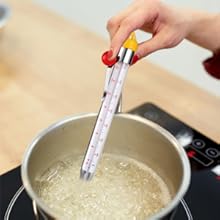 2026 Upgraded Candy Thermometer Deep Fry Thermometer with Pot Clip Instant Read Glass Thermometer Candy, Fry, Jam, Sugar, Syrup, Jelly Thermometer Food Thermometer Kitchen Accessories for Home Cooking
